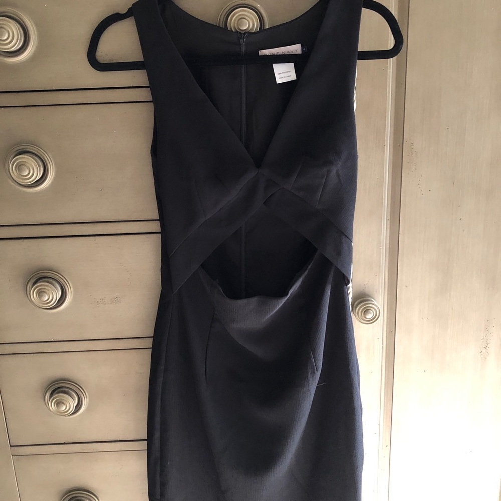 Pure Navy black cut out dress